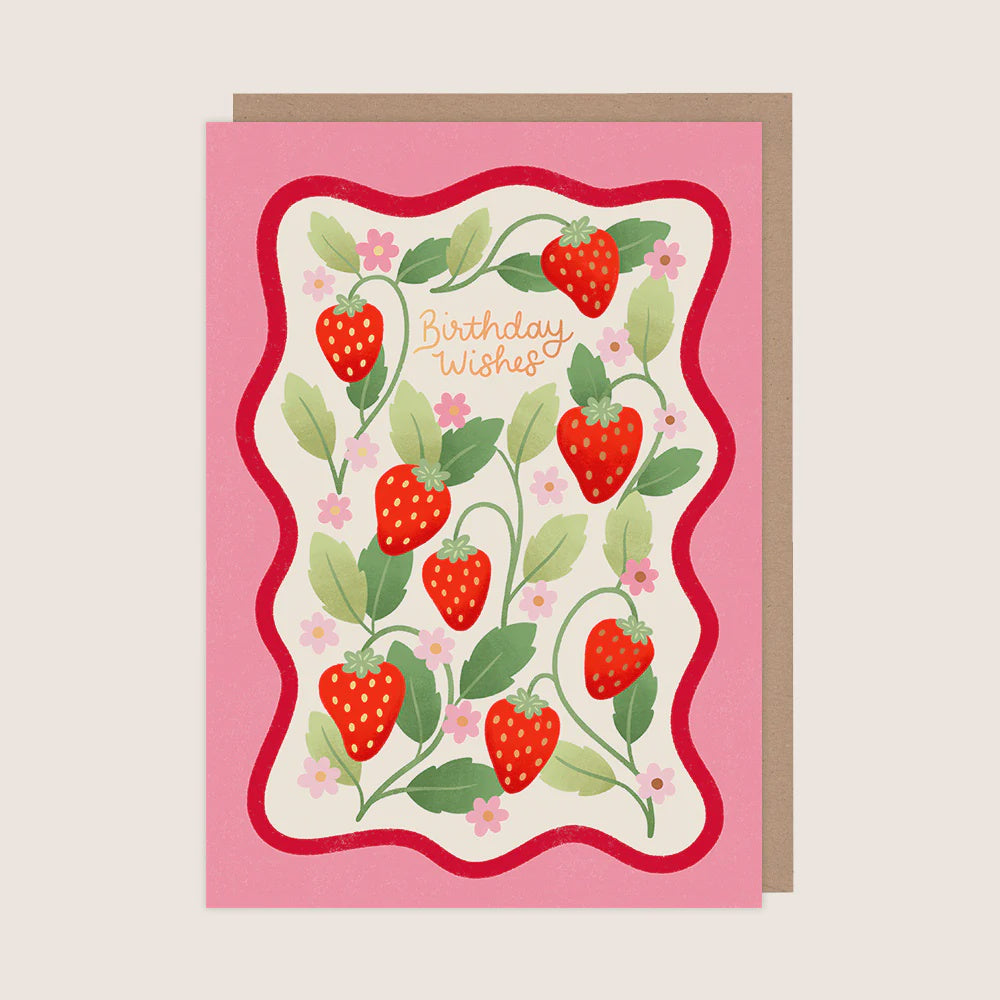 Strawberry Birthday Card