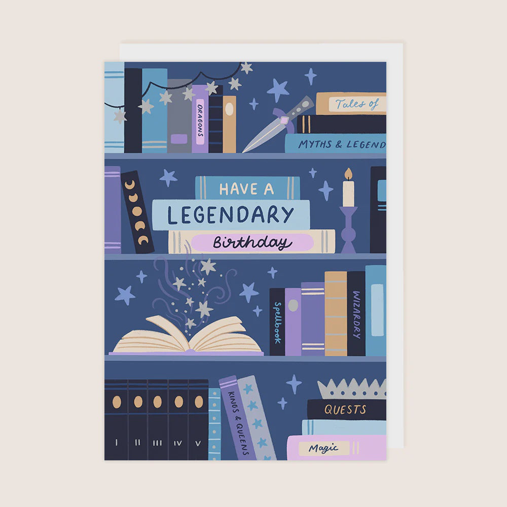 Legendary Book Birthday Card