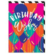 Birthday Wishes Balloons Card