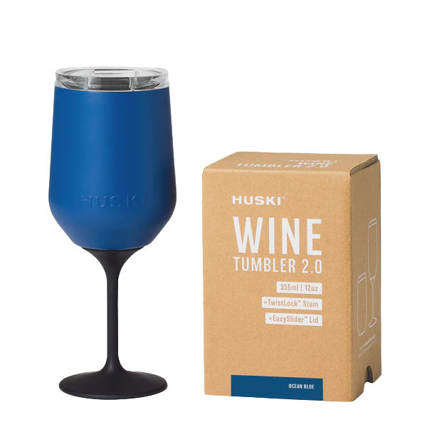 Insulated Wine Tumbler 2.0 - Ocean Blue