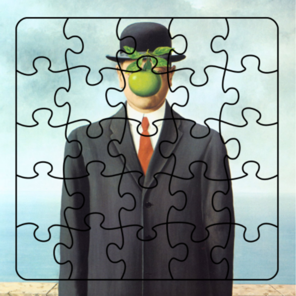 Puzzle Card - René Magritte, Son of Man