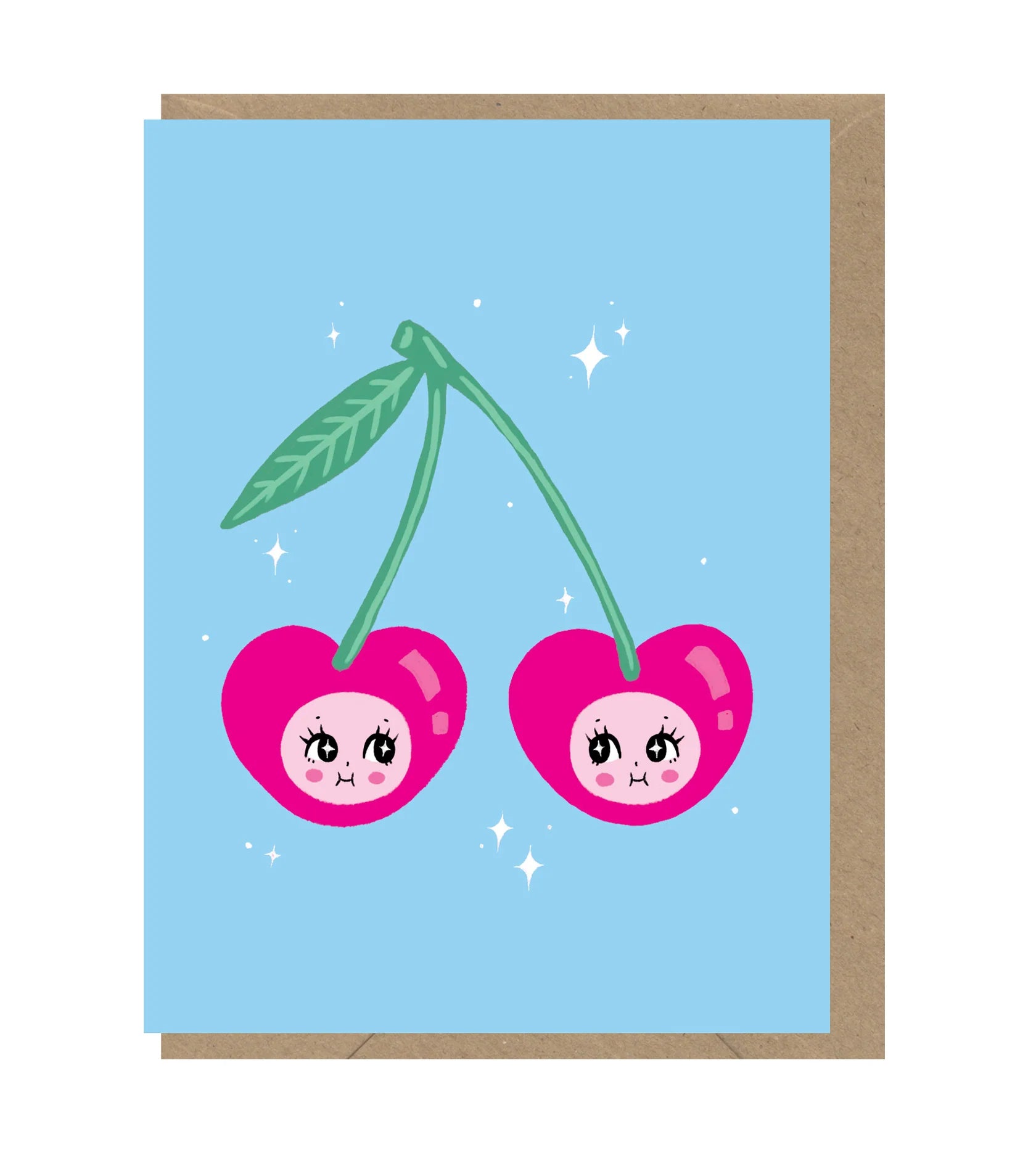 Cherries Face Mini Card