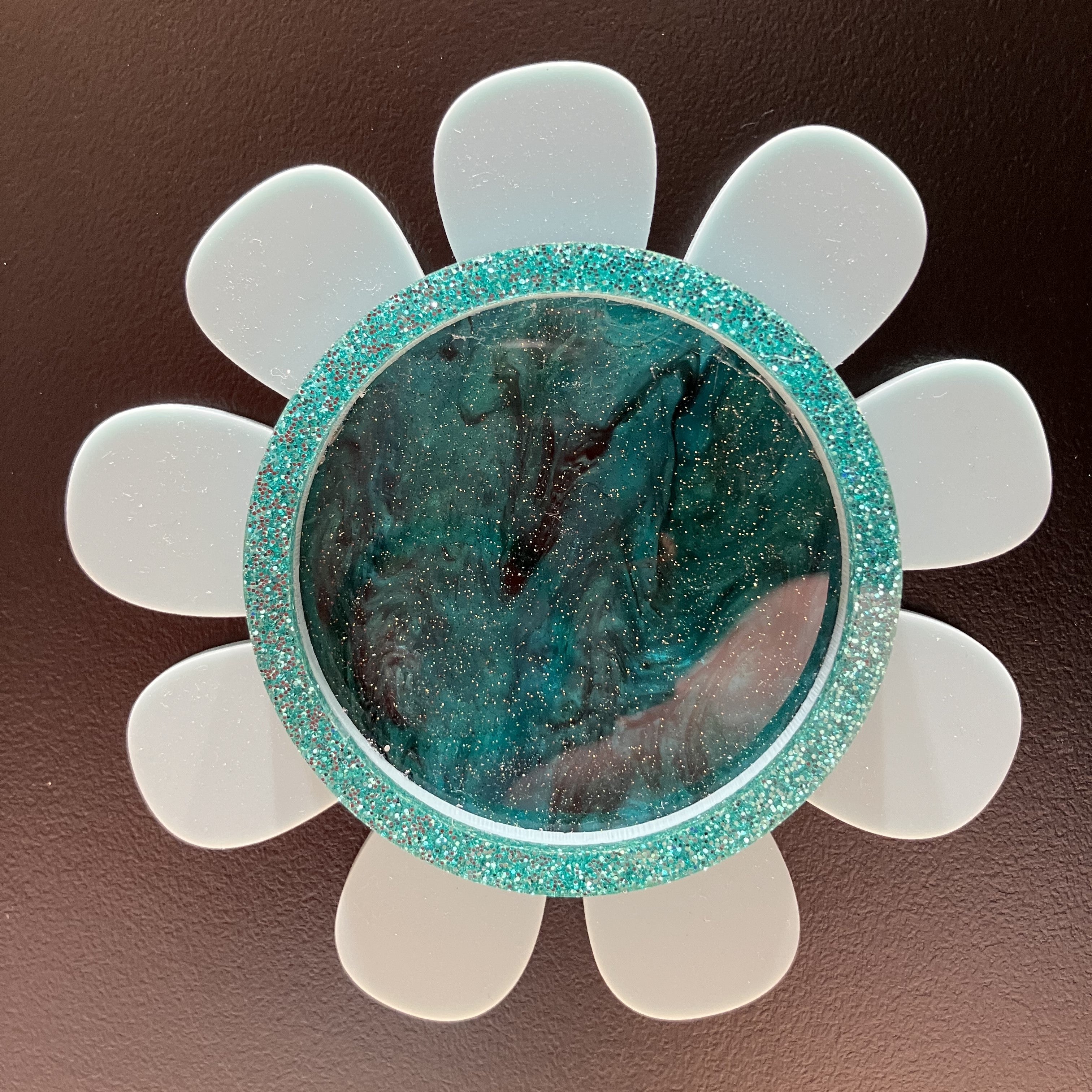 Acrylic Flower Trinket Dish