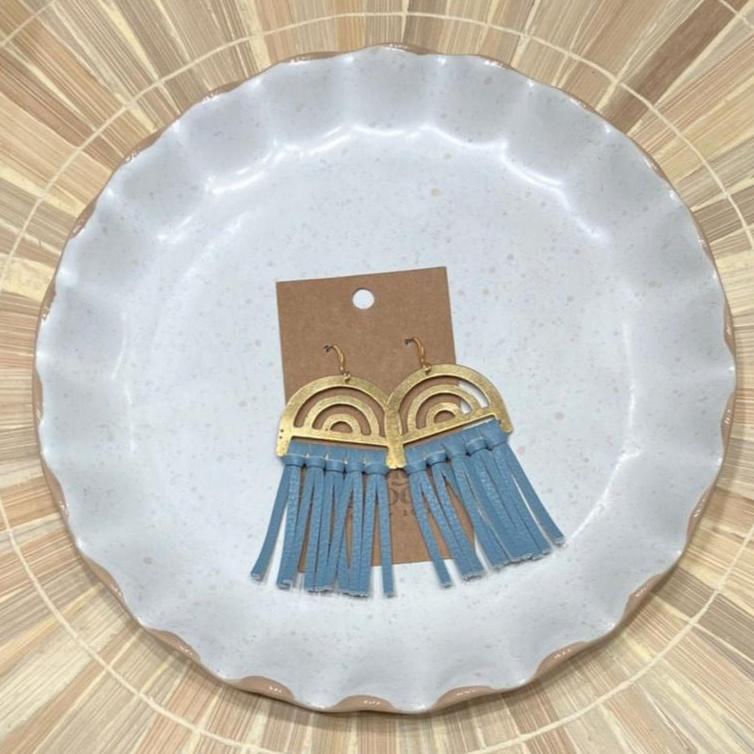 Windu Fringe Earrings - Blue Jean Baby