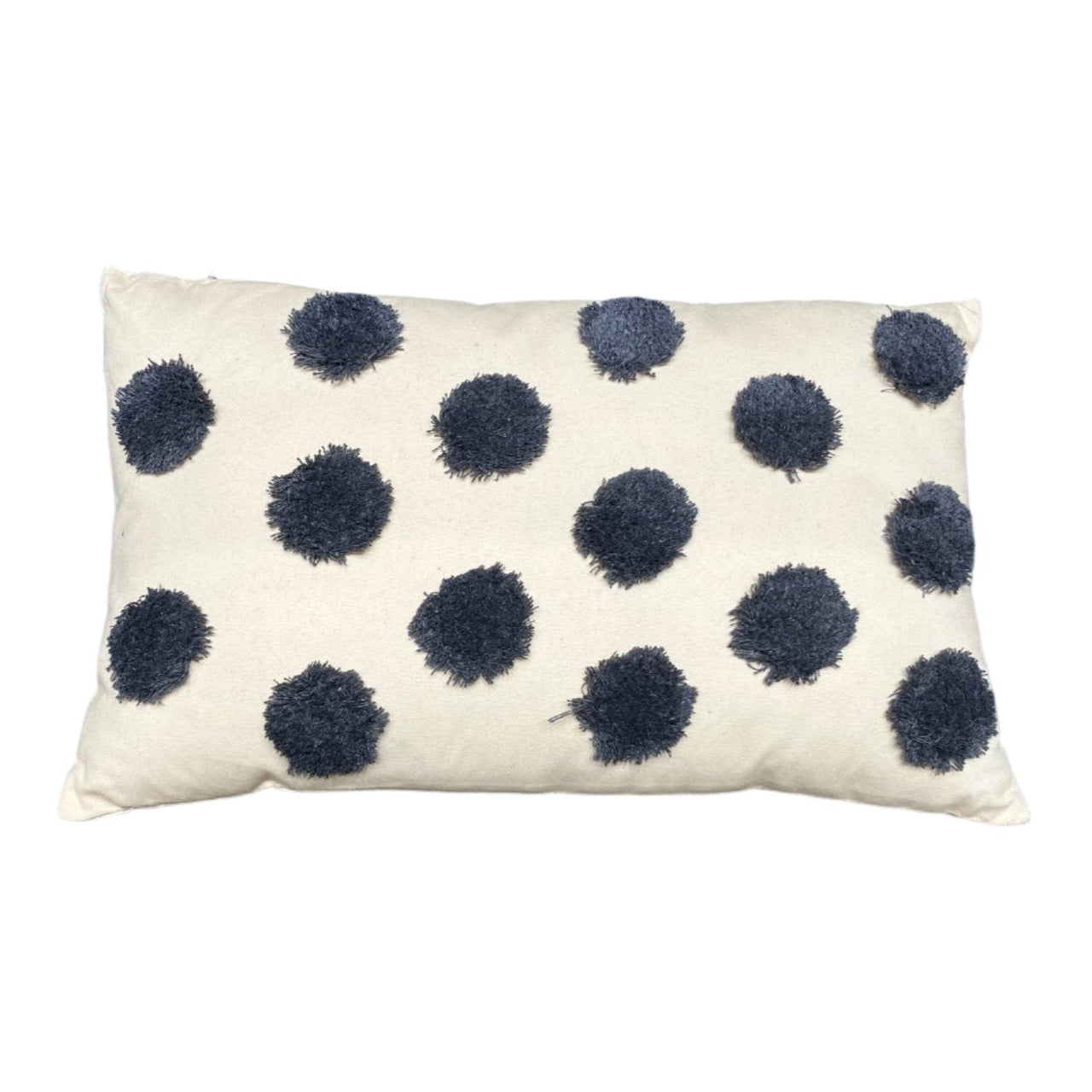 Tufted Spot Cushion - Grey
