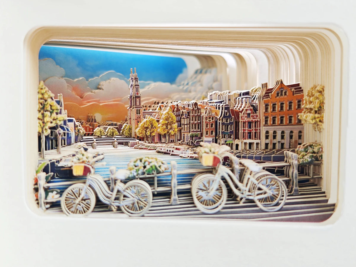 3D Paper Art Notebook - Amsterdam