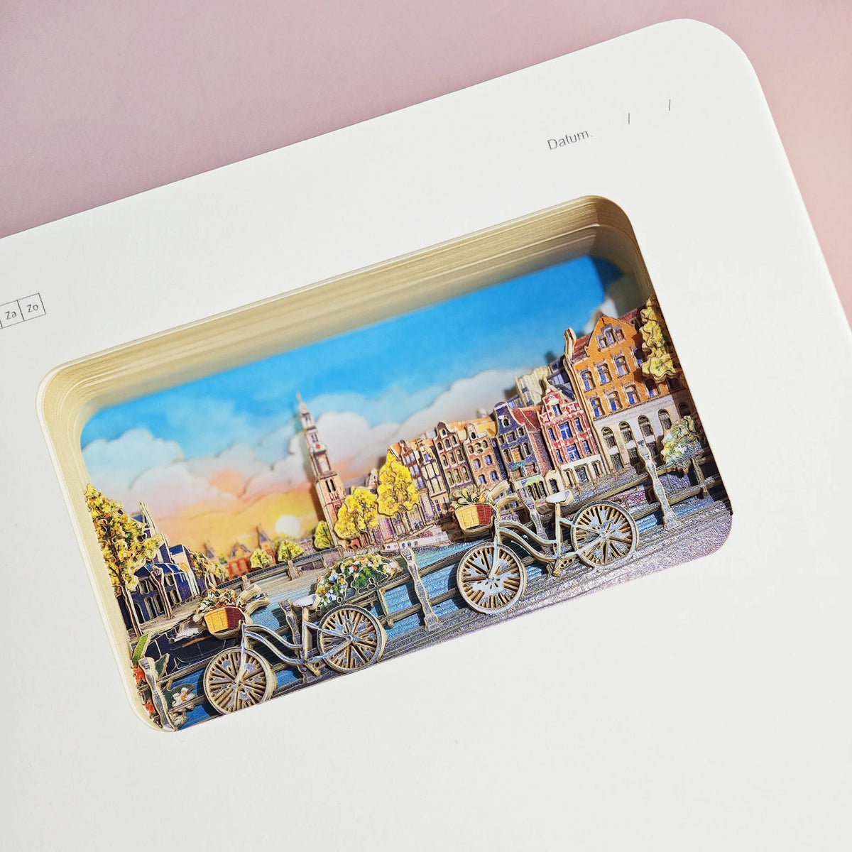 3D Paper Art Notebook - Amsterdam