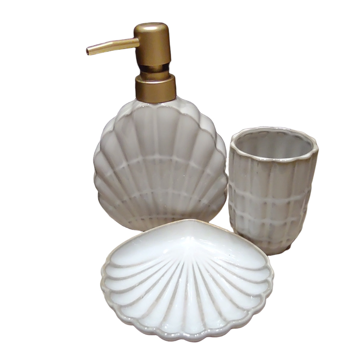 Ceramic Bathroom Set - Seychelles 3 pc