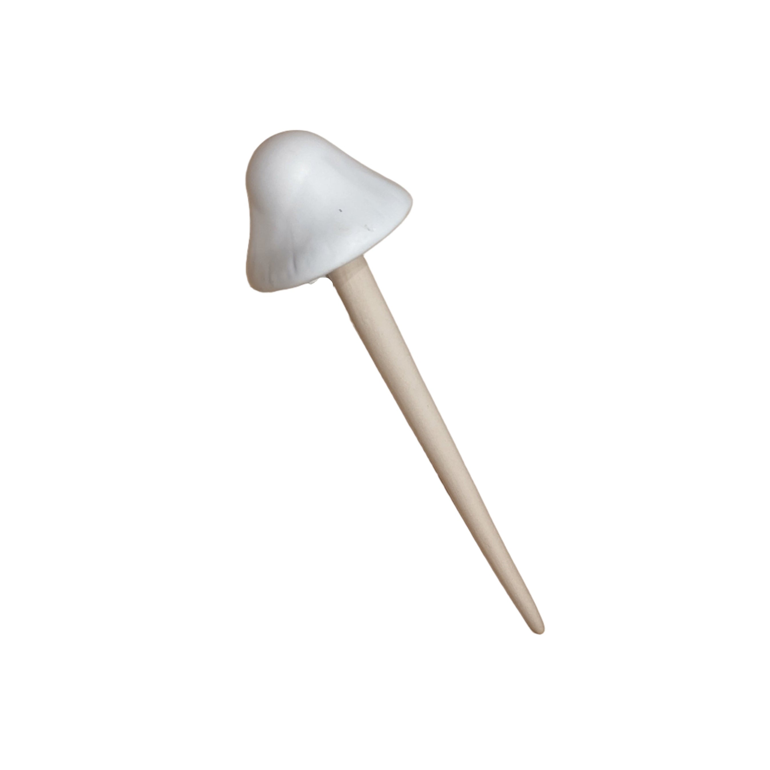 White Washed Mushroom Stake - Large