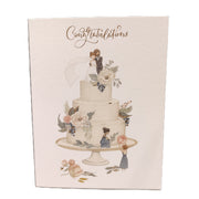 Wedding Cake Congratulations Card