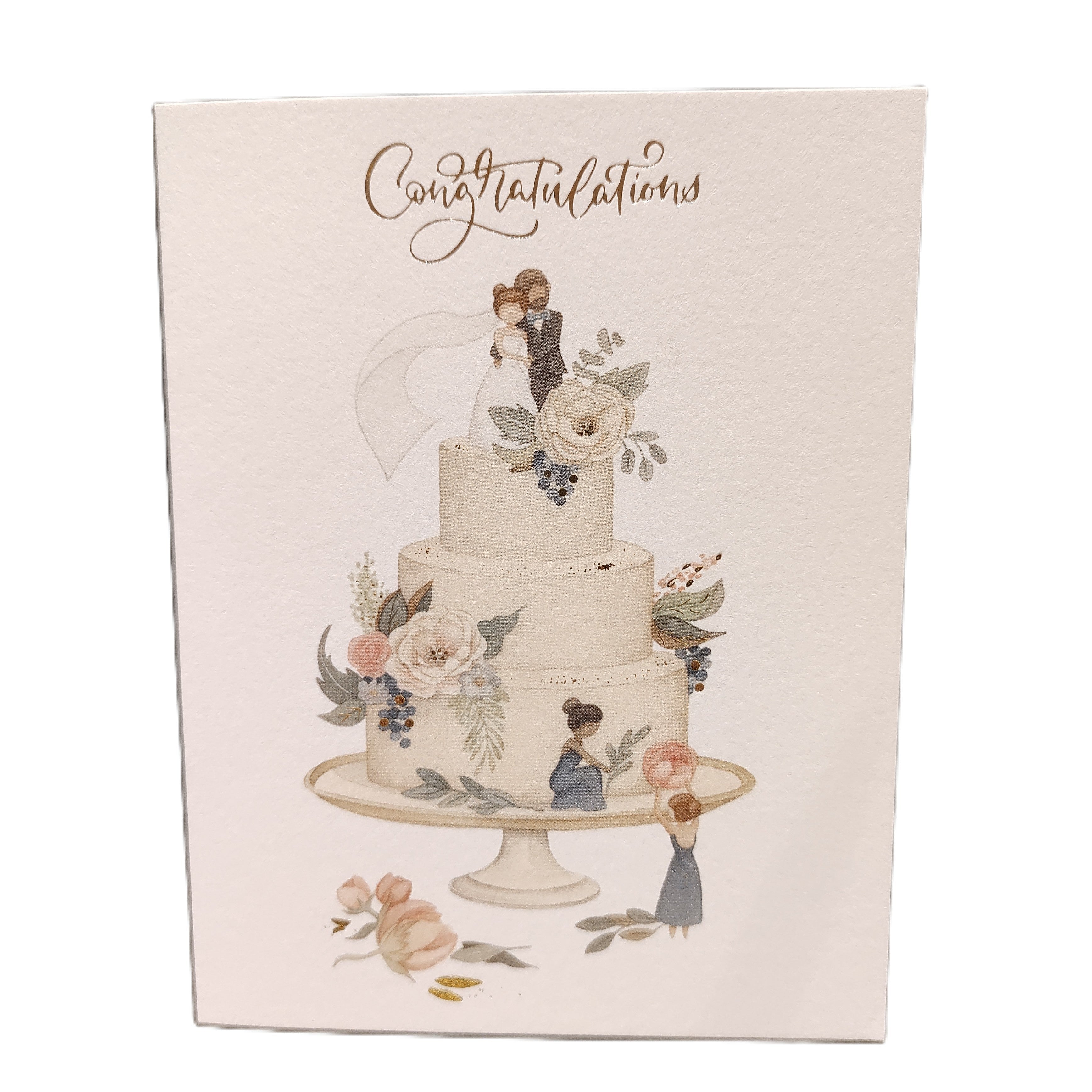 Wedding Cake Congratulations Card