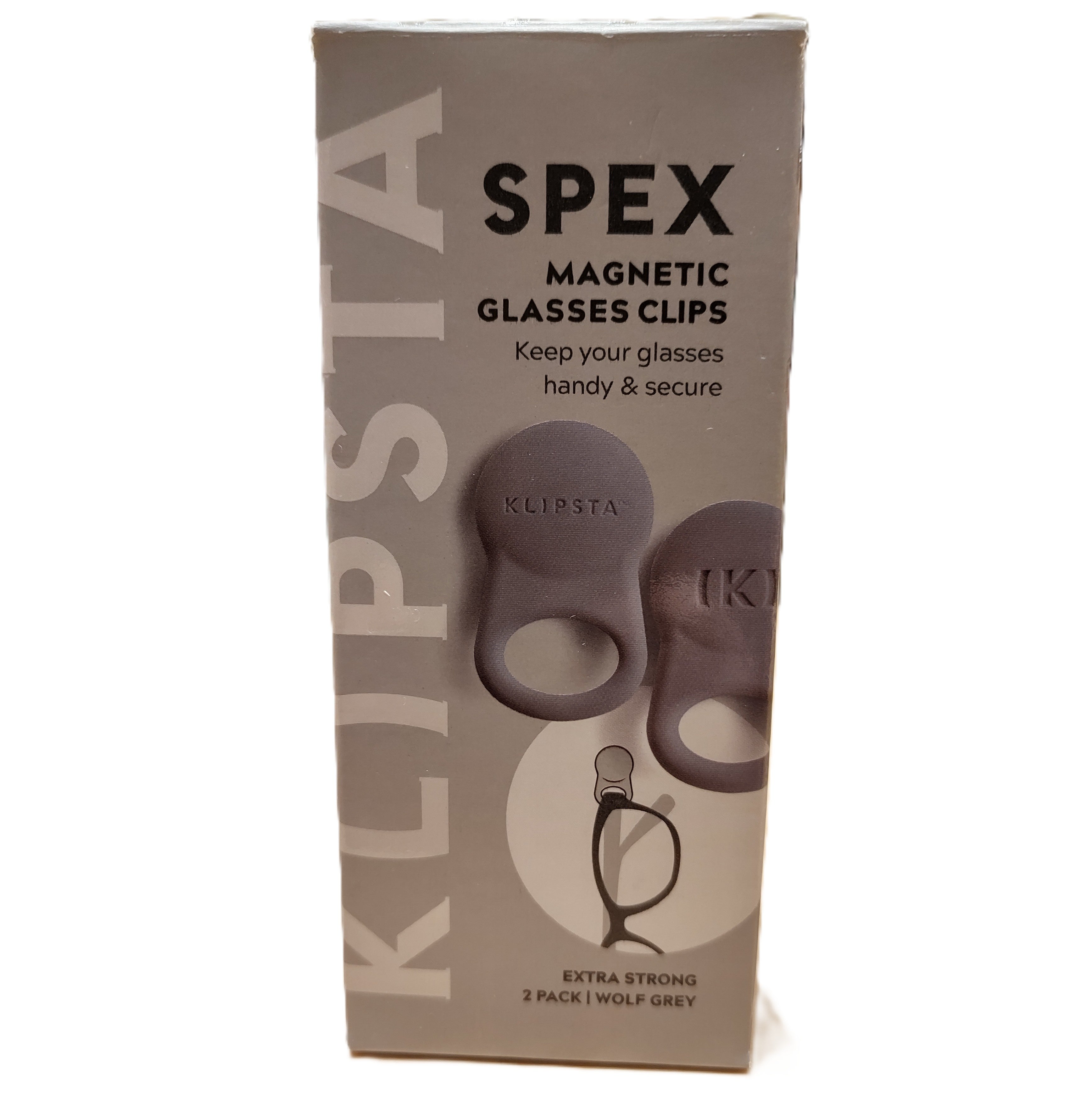 Spex Magnetic Glasses Clips 2 pk - Wolf Grey