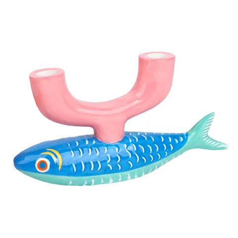 Ceramic Candle Holder - Fish