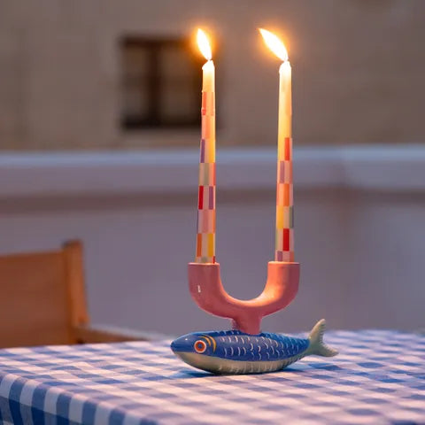 Ceramic Candle Holder - Fish