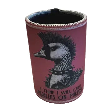 Printed Stubby Cooler - Punk Duck