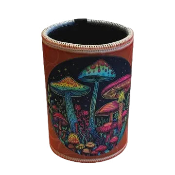 Printed Stubby Cooler - Magic Mushrooms