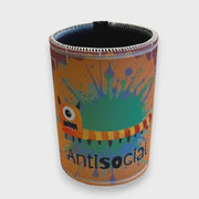 Printed Stubby Cooler - Antisocial