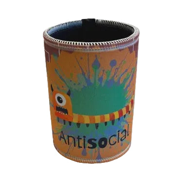 Printed Stubby Cooler - Antisocial