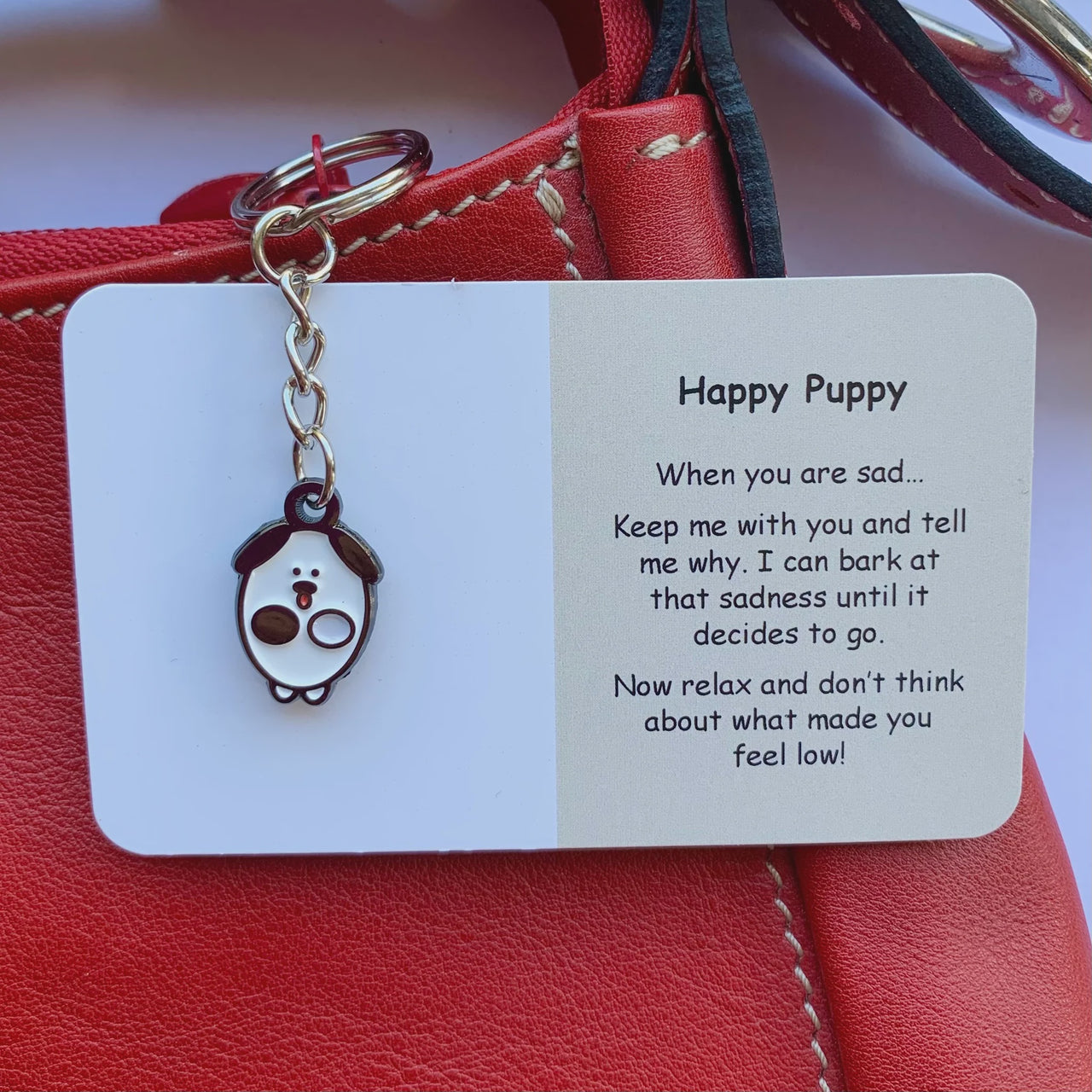 Little Joys Key Ring - Happy Puppy