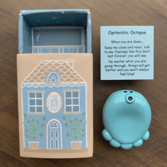 Metal Worry Stone - Optimistic Octopus