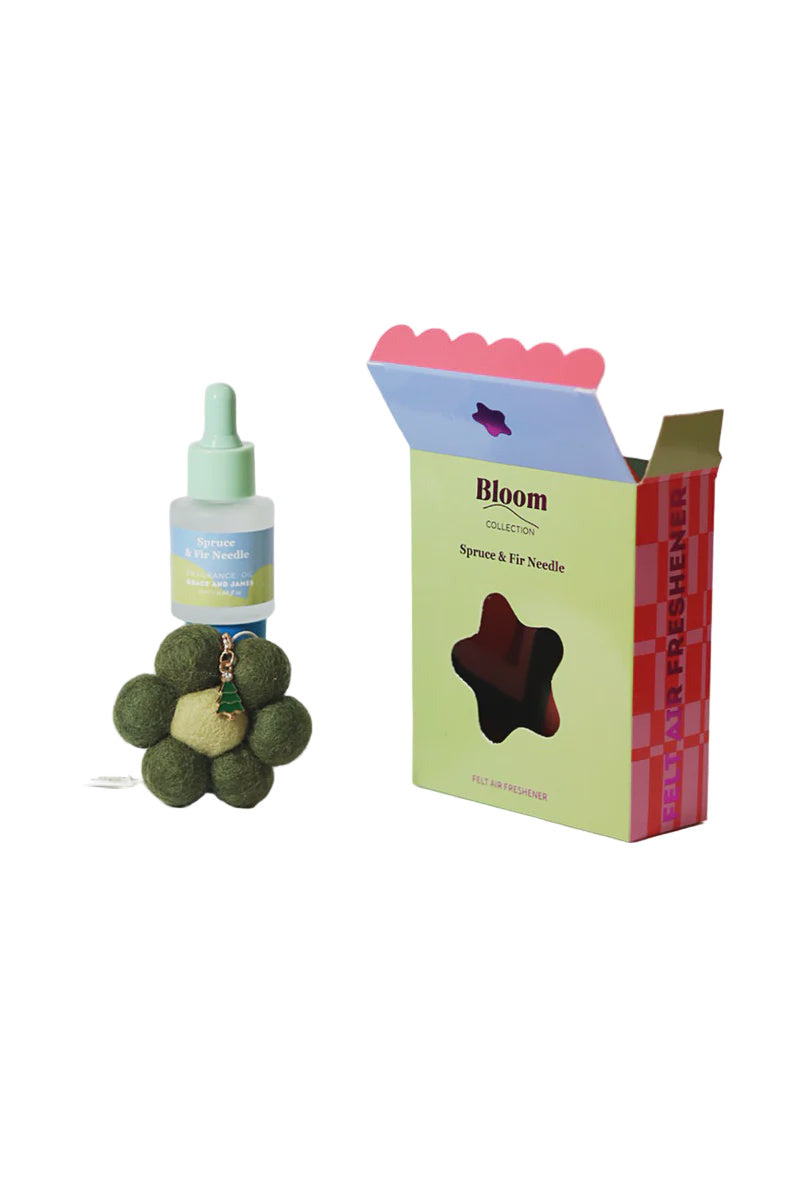 Bloom Christmas Felt Air Freshener - Spruce & Fir Needle
