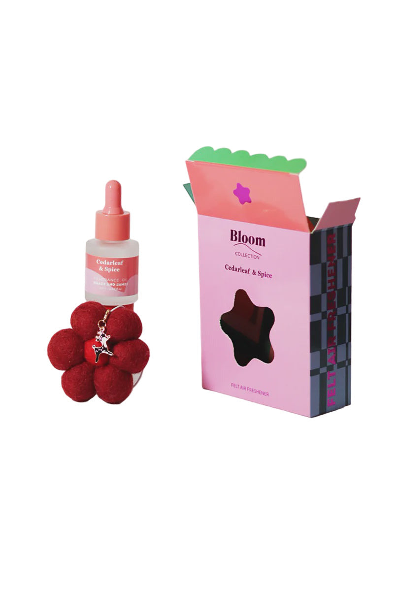 Bloom Christmas Felt Air Freshener - Cedarleaf & Spice
