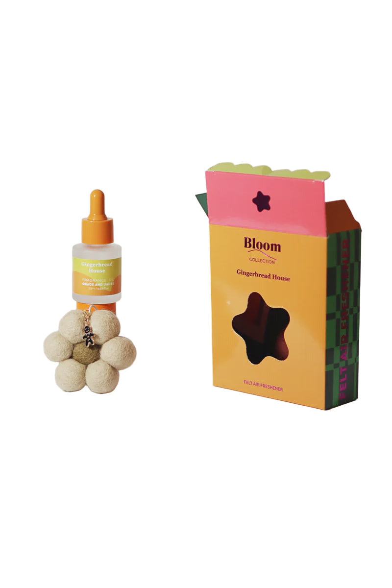 Bloom Christmas Felt Air Freshener - Gingerbread House