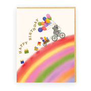 Koala Riding Rainbow Card