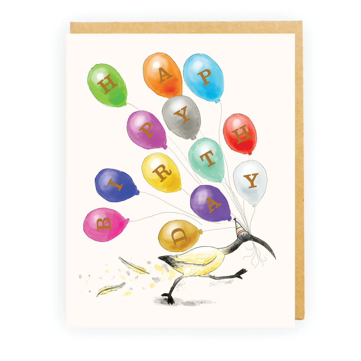 Bin Chicken Balloon Bunch Card
