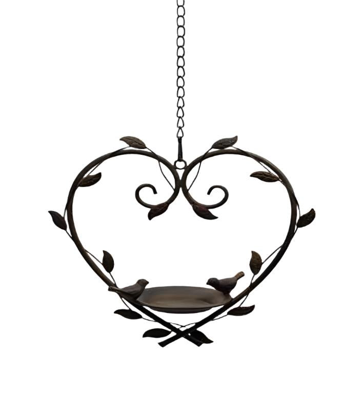 Hanging Heart Birdfeeder