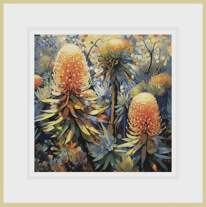 Ikonink Framed Card - Banksia Cuneata