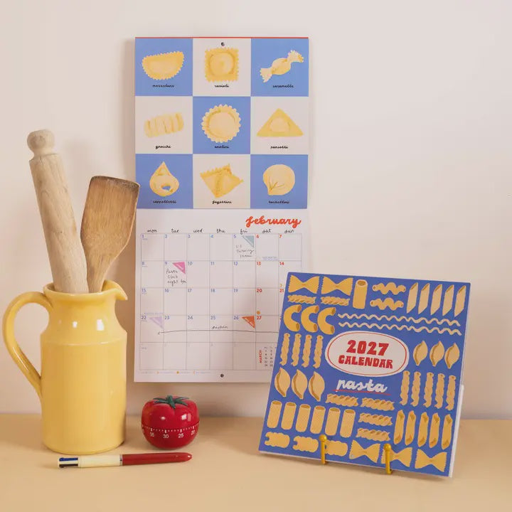 2027 Compact Wall Calendar - Love of Pasta