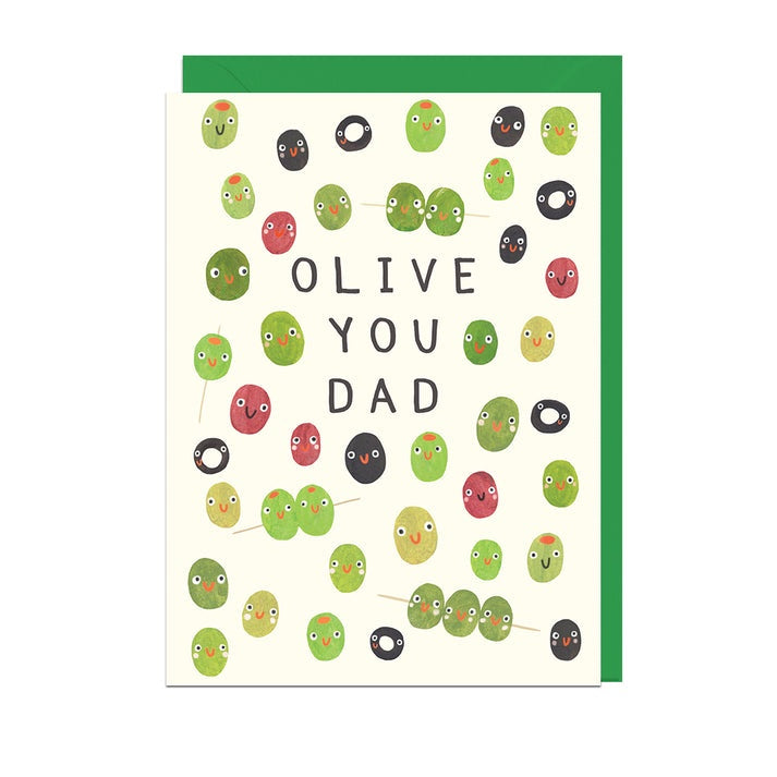 Olive You Dad Card