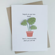 Housewarming Plant Card