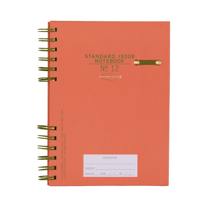 Standard Issue Planner Notebook No. 12 - Army Green + Chilli