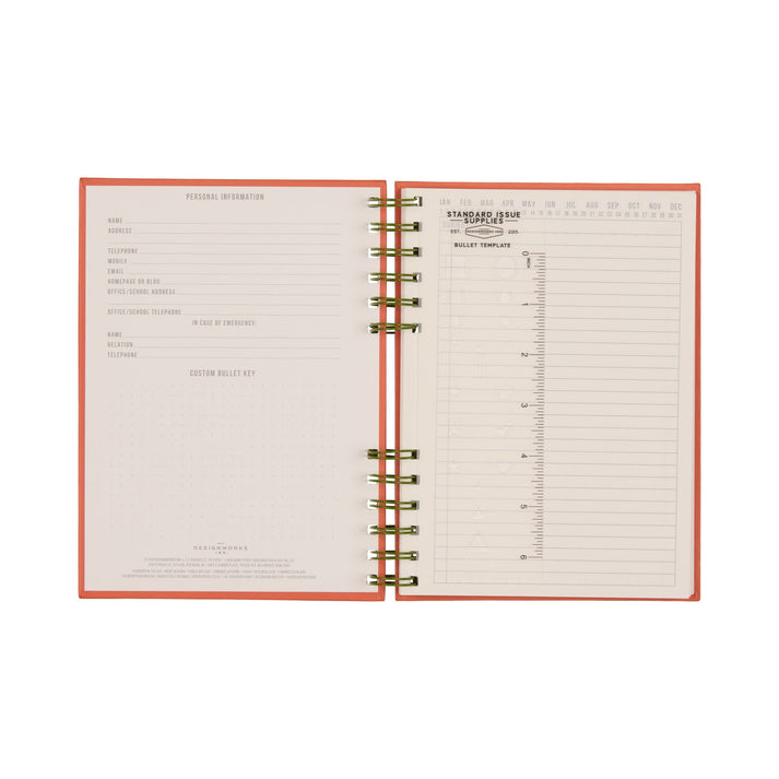 Standard Issue Planner Notebook No. 12 - Army Green + Chilli