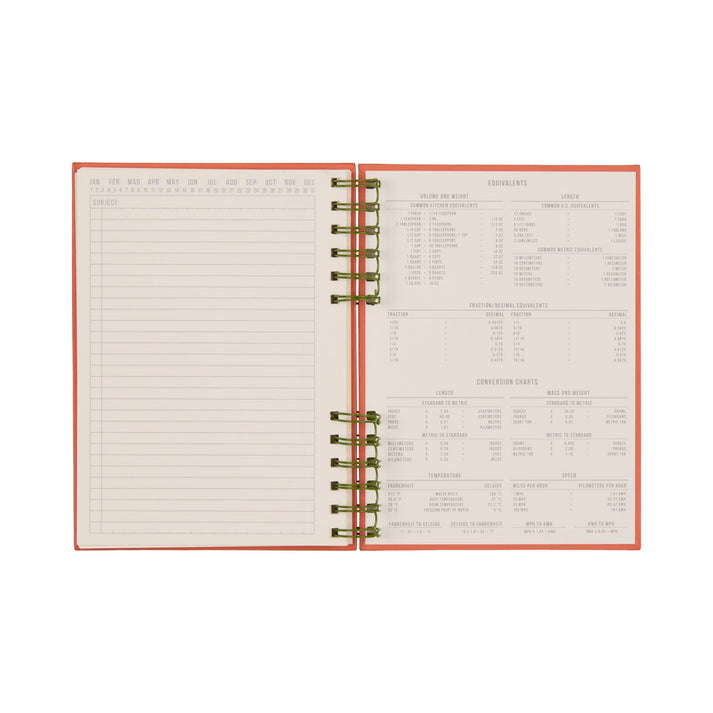 Standard Issue Planner Notebook No. 12 - Army Green + Chilli