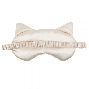 Satin Sleep Mask - White Cat