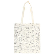 Polycotton Tote - White Cat