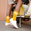 Tennis Sport Socks - Yellow and White