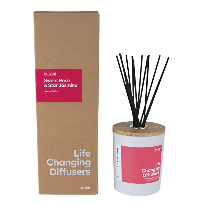Kenshi Diffuser 240ml - Sweet Rose & Star Jasmine