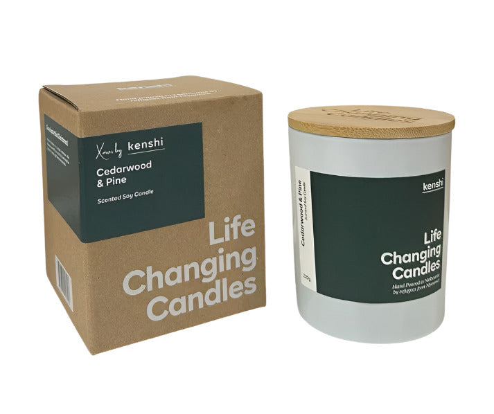 Kenshi Candle 220g - Cedarwood & Pine