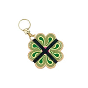 Keyring Flower Press - Greens & Yellows