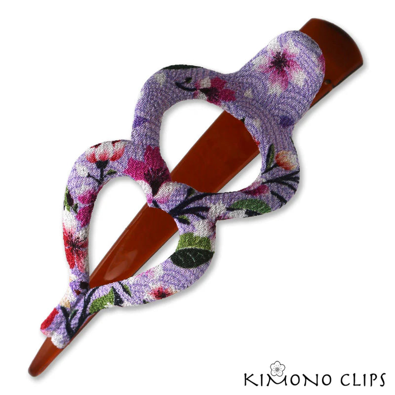 Double Heart Hair Clip - Large