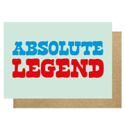 Absolute Legend Lettering Card