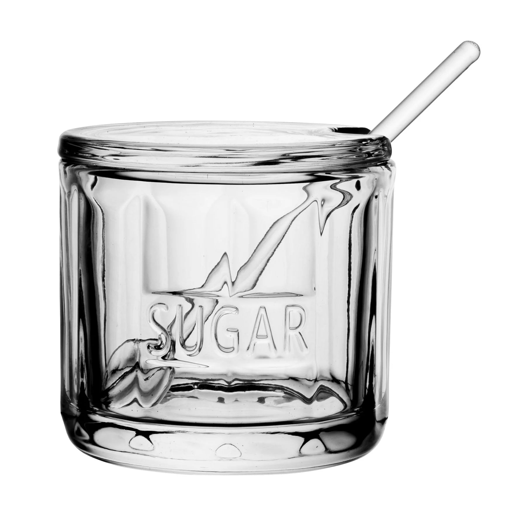 Reece Glass Sugar Jar With Lid & Spoon