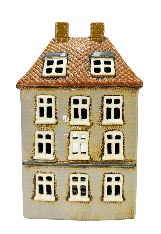 Tealight Holder - Beige Manor House
