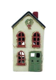 Christmas House -  Wreath & Green Door