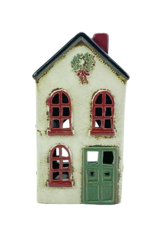 Christmas House -  Wreath & Green Door
