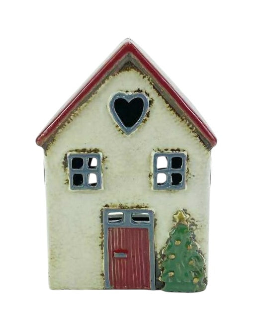 Tealight Holder - Christmas Heart House